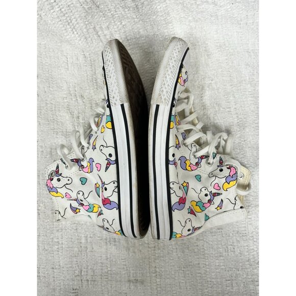 Converse Chuck Taylor Pink White Unicorn Rainbow High Top Sneakers Size 4 #45985 - Picture 5 of 7